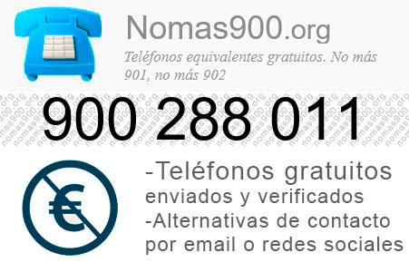 Teléfono 900288011