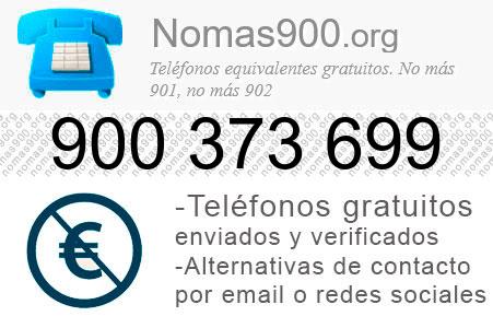 Teléfono 900373699