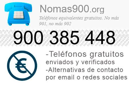 Teléfono 900385448