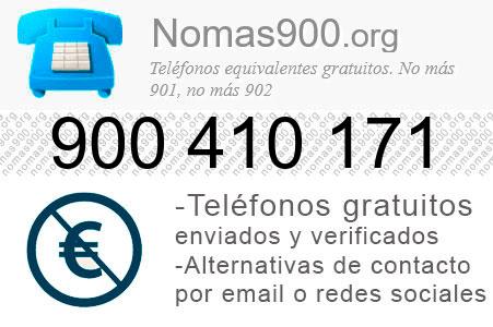Teléfono 900410171