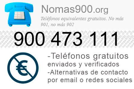 Teléfono 900473111
