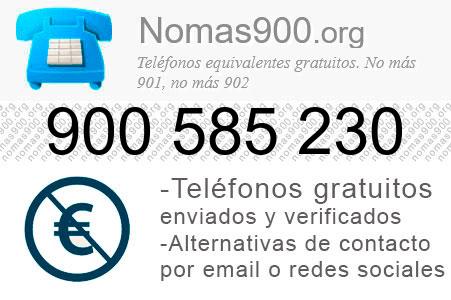 Teléfono 900585230