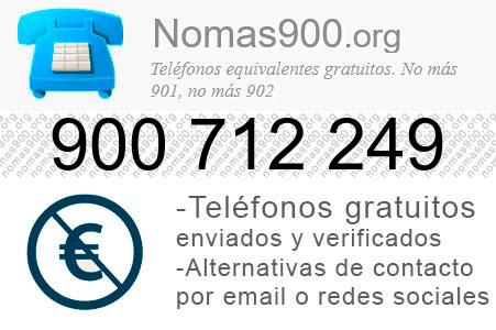 Teléfono 900712249