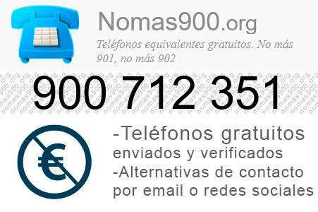 Teléfono 900712351