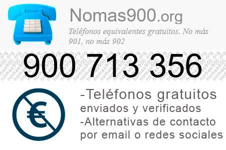 Teléfono 900713356