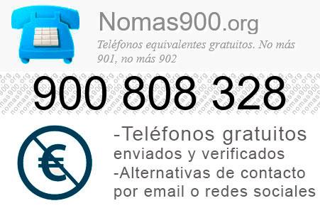 Teléfono 900808328