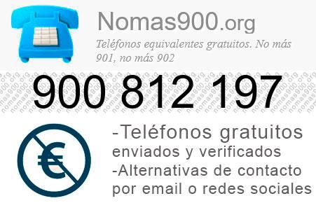 Teléfono 900812197