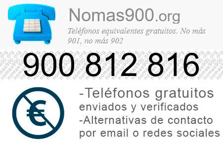 Teléfono 900812816