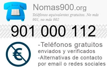 Teléfono 901000112