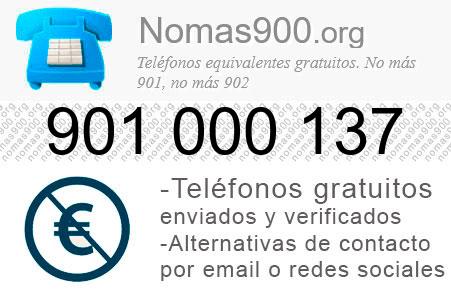 Teléfono 901000137