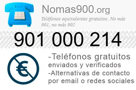 Teléfono 901000214