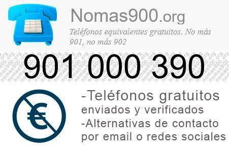 Teléfono 901000390