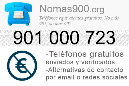 Teléfono 901000723