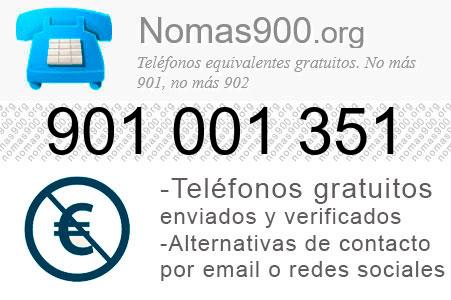Teléfono 901001351