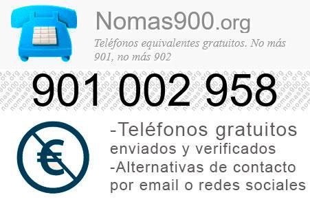 Teléfono 901002958