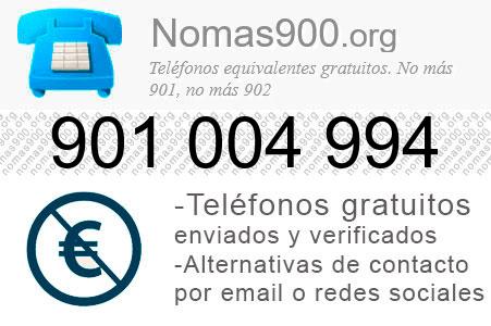 Teléfono 901004994