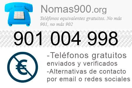 Teléfono 901004998