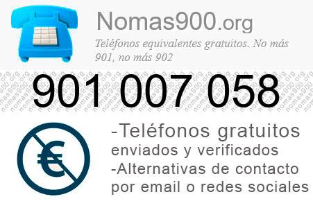 Teléfono 901007058