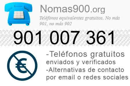 Teléfono 901007361
