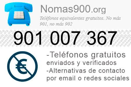 Teléfono 901007367