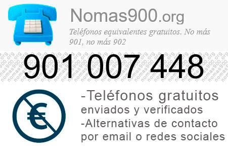 Teléfono 901007448
