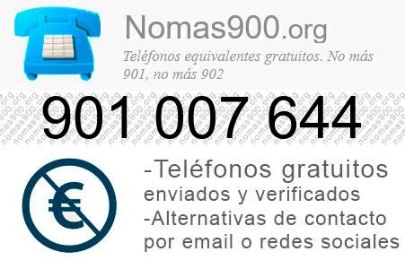 Teléfono 901007644