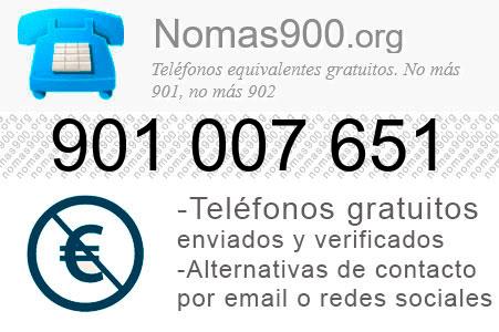 Teléfono 901007651