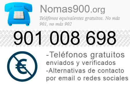 Teléfono 901008698