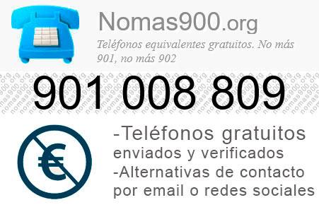 Teléfono 901008809