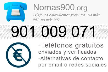 Teléfono 901009071