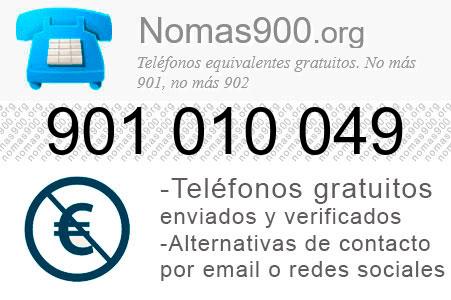 Teléfono 901010049
