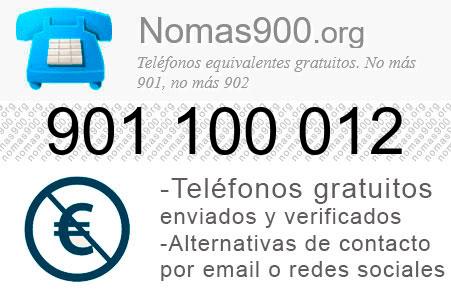 Teléfono 901100012