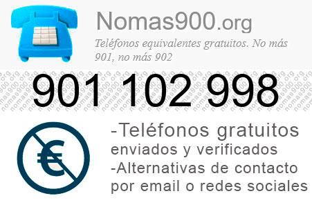 Teléfono 901102998