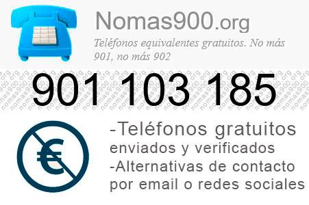 Teléfono 901103185