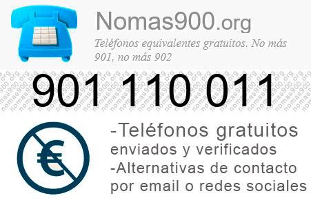 Teléfono 901110011