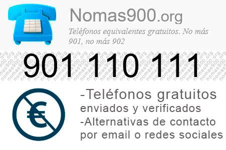 Teléfono 901110111