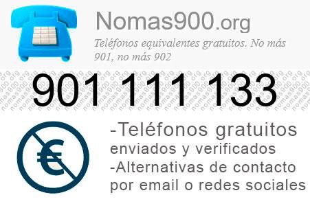 Teléfono 901111133