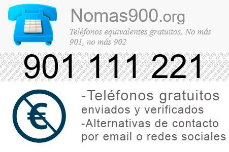 Teléfono 901111221