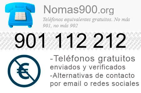 Teléfono 901112212