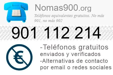 Teléfono 901112214