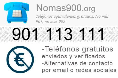 Teléfono 901113111