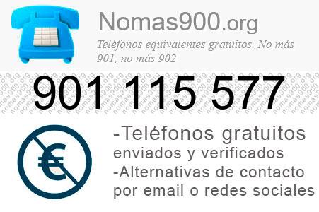 Teléfono 901115577