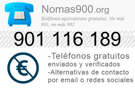 Teléfono 901116189