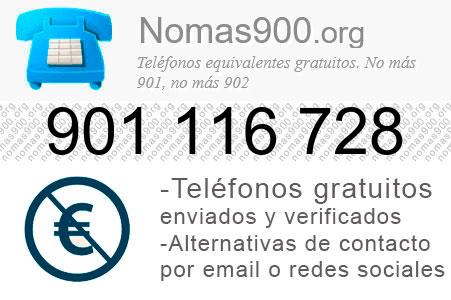 Teléfono 901116728