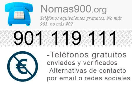 Teléfono 901119111