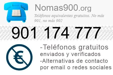 Teléfono 901174777