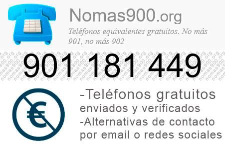 Teléfono 901181449