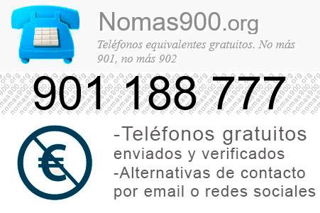Teléfono 901188777