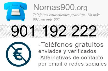 Teléfono 901192222