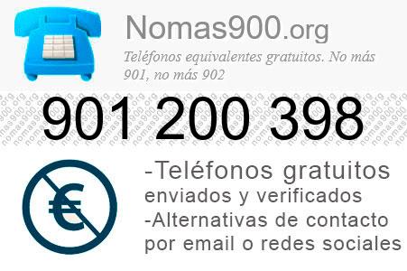 Teléfono 901200398